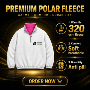Black Polar Fleece Half Zip Pullover <b>Sherpa</b> Lined Sweatshirt Stand Collar Soft Warm Pullover <b>Hoodie</b> - Product Image 4