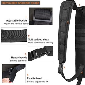 Échantillon gratuit : Sac de transport et carquois en cuir pour arc long traditionnel, avec sangles réglables, pour la chasse et l'organisation des flèches - Product Image 3
