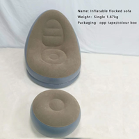 Canapé gonflable portable de style moderne, meubles inclinables pliables pour salon, chambre à coucher, utilisation en extérieur