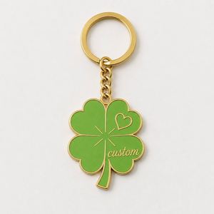 Llaveros de Trébol Personalizados, Colgantes de Trébol de Cuatro Hojas, Amuletos de Buena Suerte, Decoración, Recuerdo, Porta Llaves - Product Image 2