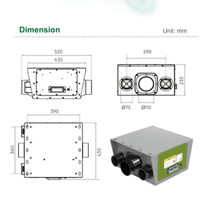 Ventilateur d'extraction intelligent pour salle de bain, très vendu |   Système de ventilation à pression <span class=keywords><strong>négative</strong></span> microscopique - Product Image 4
