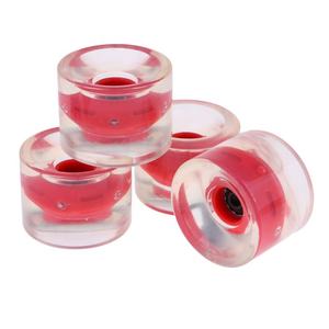 مخصص اللون شفافة 70*51 تضيء فلاش أجزاء لوح LED عجلات عجلات التزلج - Product Image 2