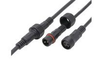 Konektor QUANWEI M12 4 Pin Male Female Tahan Air untuk Kabel Daya, Koneksi Luar Ruangan untuk Perakitan Kawat dan Kabel