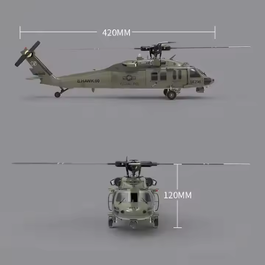 Hélicoptère RC F09 <span class=keywords><strong>Uh60</strong></span> Black Flybarless à Simulation Réelle, 6 Canaux, Échelle 1/47, pour Loisirs Personnels, Version Autonome - Product Image 5