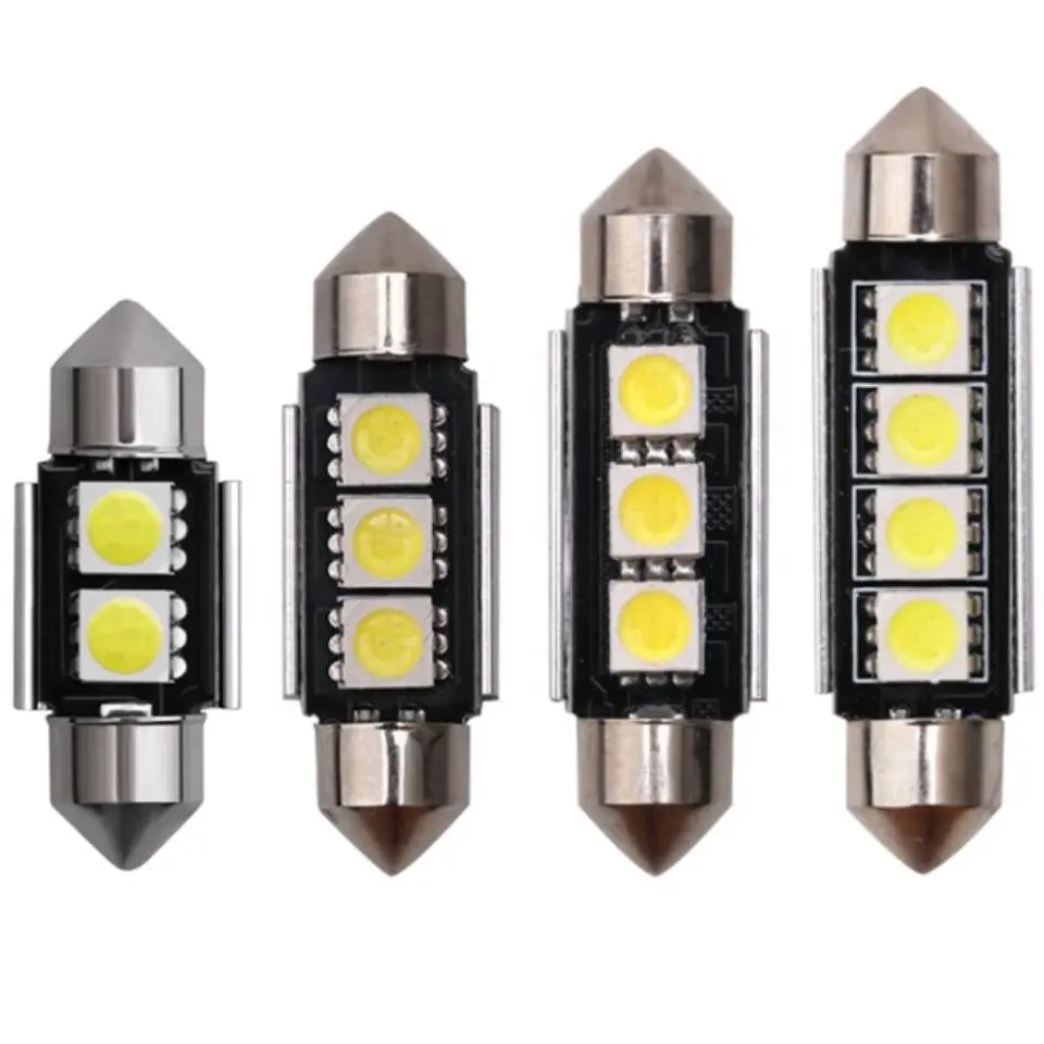 High Brightness LED Car Interior Light 12V 31mm 36mm 39mm 41mm 5050SMD LED Festoon Reading Lamp Canbus Error Free