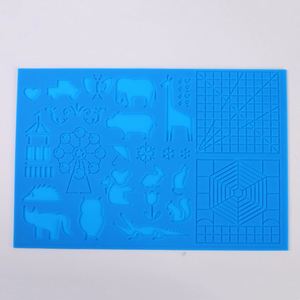Tapis en silicone pour stylo d'impression 3D, cadeau de fête, planche à dessin, motifs animaux/cœurs : conception graphique de base - Product Image 1
