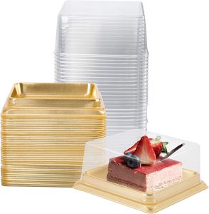 Square Moon <b>Cake</b> Tray Food Plastic Tray Custom Blister Tray for Food Snack <b>Cake</b> Biscuit <b>Container</b> Box - Product Image 1