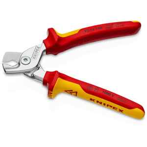Knipex StepCut Cable Shears 160mm 1000V Insulated For Copper And Aluminum <b>Wire</b> Cutting - Product Image 2