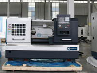 Tour CNC de précision CAK6150 avec système GSK, tour CNC à banc plat robuste avec alésage du brocheur de 52 mm