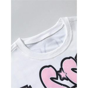 Ensemble deux pièces d'été personnalisé pour homme : T-shirt à manches courtes et pantalon, style Y2K streetwear, imprimé graphique, respirant, coton et polyester - Product Image 2