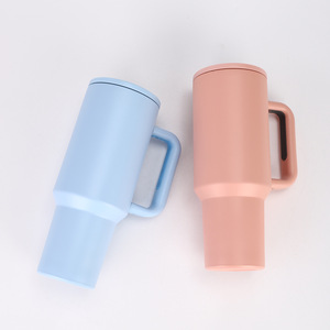 Custom logo Wholesale Bulk Laser Engraving Leak Proof 40 oz Travel Stainless Steel <b>Mug</b> <b>Insulated</b> Vacuum 40oz Tumbler With Handle - Product Image 5