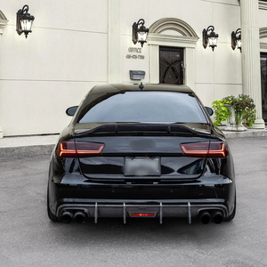 Sline ตัวกระจายกันชนหลังคาร์บอนไฟเบอร์ S6 <span class=keywords><strong>A6</strong></span>รถสำหรับ <span class=keywords><strong>Audi</strong></span> <span class=keywords><strong>A6</strong></span> C7 2012 2013 2014 2015สไตล์ RS6 - Product Image 6