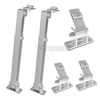 Support de panneau solaire réglable en aluminium pour l'installation solaire résidentielle et une production d'énergie accrue