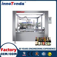 Fabrieks prijs elektrische glazen fles pot automatische dranken fruit sap bottel- en verpakkingslijn machine 200ml hoge motorversnelling