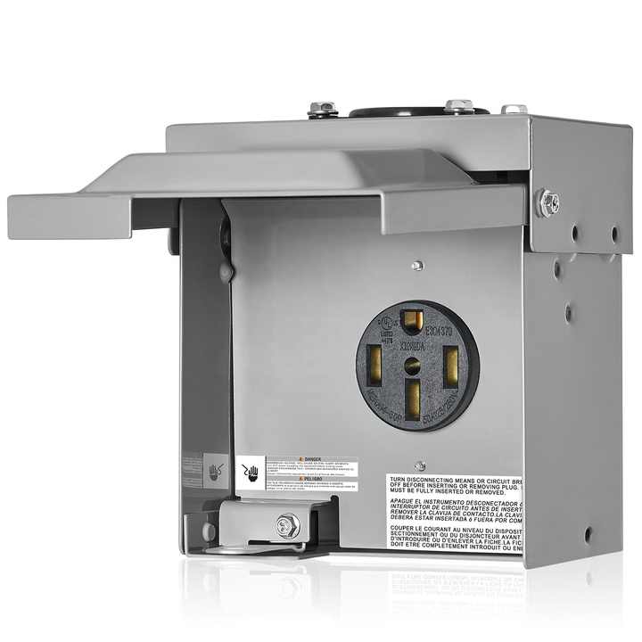 Midwest® GE U101C Power Outlet Pedestal, 120/240 VAC, 100 A, 1 Phase