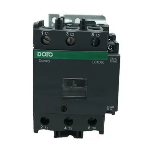 CJX2 Series 25 Amp 3-Pole Contactors LC1-D80 with 220V 380V 110V 36V 24V Magnetic AC Cheap Price Magnetic AC Contactor
