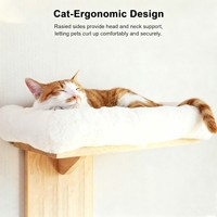 Étagère murale pour chat, plateforme murale en forme d'arbre, étagère flottante pour chaton, coussin doux, perchoir en sisal, imperméable, quatre saisons