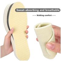 Semelles intérieures en tissu Latexon tissé pour chaussures, semelles en latex sur mesure, pour bottes de travail, semelles correctrices confortables, semelles zonées