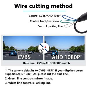 <span class=keywords><strong>Camera</strong></span> dự phòng cho ô tô, <span class=keywords><strong>Camera</strong></span> dự phòng đa năng AHD 1080P Fisheye CCD chống nước góc nhìn rộng phía sau/phía trước <span class=keywords><strong>Camera</strong></span> dự phòng - Product Image 4