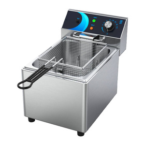 Friteuse électrique commerciale en acier inoxydable 10L entièrement automatique pour frites et beignets - Product Image 4