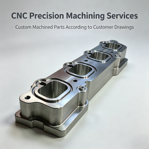 Custom Precision CNC Machined Billet Thermal Spacer With Contoured Ports For 4-Cylinder Performance Racing Engines - Product Image 1