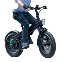 Vélo de montagne électrique pour adultes KIXIN Sport, pneus larges de 20 pouces, batterie au lithium, cadre en alliage d'aluminium, moteur sans balais haute vitesse, EU/US