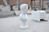 Marble Men Bust Elegant Classical Figure Marble Bust Personal Sculpture for Home Decor Stone Carved Figure Sculpture