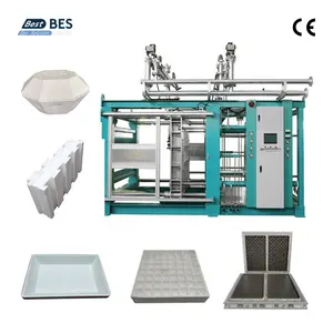 Fully Automatic EPS Expanded Polystyrene Shape Moulding Molding Machine For Fish Fruit Box And Washing Machine Fridge Package