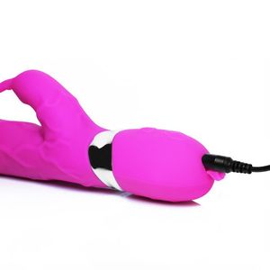 Dropshipping Dames Dubbele Kop Konijn Vibrator Grote Siliconen <span class=keywords><strong>Dildo</strong></span> voor G-Spot Masturbatie Seks Speelgoed - Product Image 4