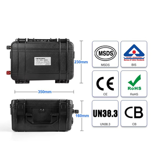 แบตเตอรี่ลิเธียมไอรอนฟอสเฟต (LiFePO4) 12V แบบกันน้ำ บรรจุในกล่องแบบแข็งแรงทนทาน ความจุ 100Ah กำลังไฟ 1200W รับประกัน 3 ปี สถานีไฟฟ้าพกพาสำหรับใช้งานกลางแจ้ง - Product Image 4