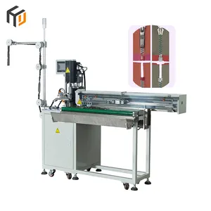 Máquina de corte de extremo abierto con cremallera de plástico, automática, fabricación de cremallera