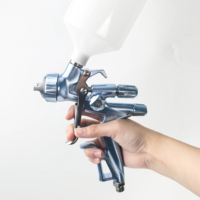 Pistolet à peinture automobile PORPHIS pour la réparation de carrosserie PRD-815C, buse de 1,3 mm et gobelet de 600 ml, pistolet à peinture pneumatique professionnel