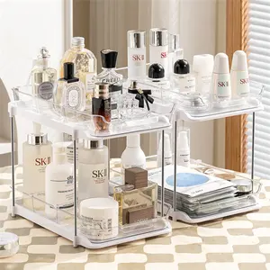 Armoire de cuisine et de salle de bain, <span class=keywords><strong>étagère</strong></span> transparente <span class=keywords><strong>sous</strong></span> l'évier, panier coulissant à 2 niveaux, organisateur de <span class=keywords><strong>tiroir</strong></span> - Product Image 1