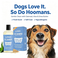 Shea Butter Ramah Lingkungan 400ml Sampo Hewan Peliharaan Formula Lembut Hipoalergenik Bebas Air Mata Deodoran Pelembap untuk Perawatan Kucing Semua Jenis