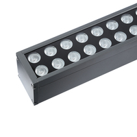 Applique murale LED imperméable conforme à la norme IP65, 72W, forme linéaire, lumière pour les rideaux, éclairage d'extérieur, lumière extra-large