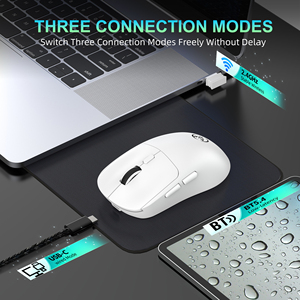 Nuevo Ratón Inalámbrico HXSJ T30 de 3 Modos, Ratón Óptico Ligero Recargable de 500 mAh <span class=keywords><strong>para</strong></span> Juegos, <span class=keywords><strong>para</strong></span> Computadora Portátil, Mac, <span class=keywords><strong>PC</strong></span> - Product Image 4