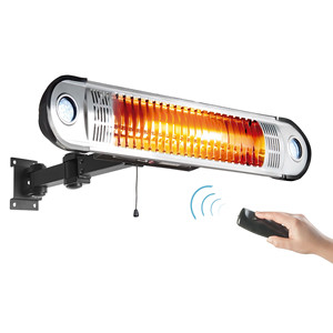 Riscaldatore da Parete per Patio 1500W, Riscaldamento a Infrarossi per Uso Esterno e Interno con Telecomando - Product Image 1