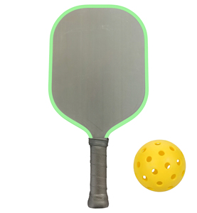 Raquette de pickleball allongée de qualité compétition, surface rugueuse à friction optimisée, aérodynamique, puissance maximale, niveau professionnel - Product Image 6