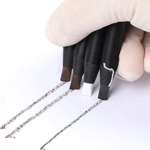 <span class=keywords><strong>Crayon</strong></span> à sourcils étanche pour PMU Microblading Tattoo Design Pen Maquillage <span class=keywords><strong>Brun</strong></span> Noir Stylo avec noyau dur - Product Image 2