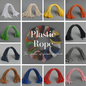 Hangtag Plastic Seal <strong>Strings</strong> Custom Embossed Logo Garment Plastic Rope Seal Hang Tag <strong>String</strong> Lock for Clothing - Product Image 5