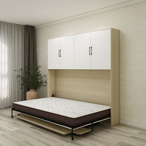 Meubles de haute qualité peu encombrants <span class=keywords><strong>lit</strong></span> double complet pour salle d'étude <span class=keywords><strong>lit</strong></span> mural horizontal pliant <span class=keywords><strong>lit</strong></span> mural <span class=keywords><strong>lit</strong></span> escamotable avec rangement - Product Image 1