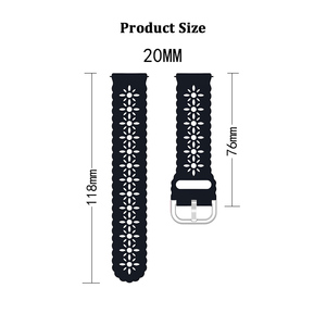 20mm Multi-colori fiori cavi cinturino in pizzo in Silicone per <span class=keywords><strong>Samsung</strong></span> Smartwatch cinturino in gomma - Product Image 6