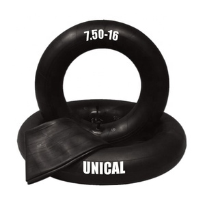 Chambre à air en caoutchouc butyle JUYOU haute résistance longue durée pour <span class=keywords><strong>pneu</strong></span> de camionnette 7.50R16 avec valve TR13 noire - Product Image 1