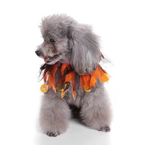 ربطة عنق للحيوانات الأليفة صديقة للبيئة بالجملة، مصنوعة يدويًا من القطن العضوي، عصابة رأس للكلاب بألوان الهالوين، إكسسوار أنيق للحيوانات الأليفة - Product Image 2