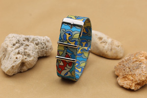 Bracelets de <span class=keywords><strong>montre</strong></span> personnalisés à impression unique de haute qualité, en nylon, à passage unique, motifs uniques, 18, <span class=keywords><strong>20</strong></span>, 22 <span class=keywords><strong>mm</strong></span> pour <span class=keywords><strong>montre</strong></span> intelligente - Product Image 6