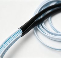 Kabel Harness Pita Datar Putih & Biru 24AWG 4P Buatan Pabrik Khusus dengan Konektor XH2.54 untuk Pengkabelan Kontrol Internal Peralatan Rumah Tangga