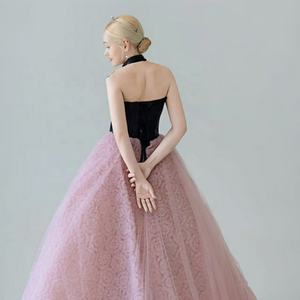 <span class=keywords><strong>Robe</strong></span> de soirée <span class=keywords><strong>rose</strong></span> sans bretelles, adaptée aux occasions formelles, aux fêtes d'anniversaire et aux cérémonies de remise des diplômes - Product Image 5