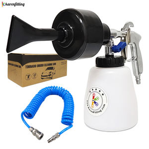 Pistola de Limpieza Neumática Tornador Negra, Pistola de Aire para Limpieza de Interiores de Automóviles, Kit de Limpieza para Tapicería, Alfombras y Asientos de Vehículos - Product Image 3