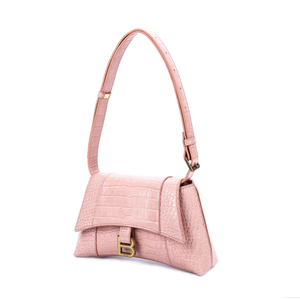Bolsos Cruzados Estilo Reloj de Arena con Estampado de Cocodrilo Rosa, Bolsos de Mano de Cuero de Marca para Mujer, Bolso de Moda con Correa, Venta al por Mayor - Product Image 2