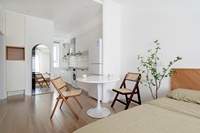 Conception de rénovation d'intérieur d'hôtel contemporain, dessin CAO 2D, rendu 3D pour la décoration d'appartements